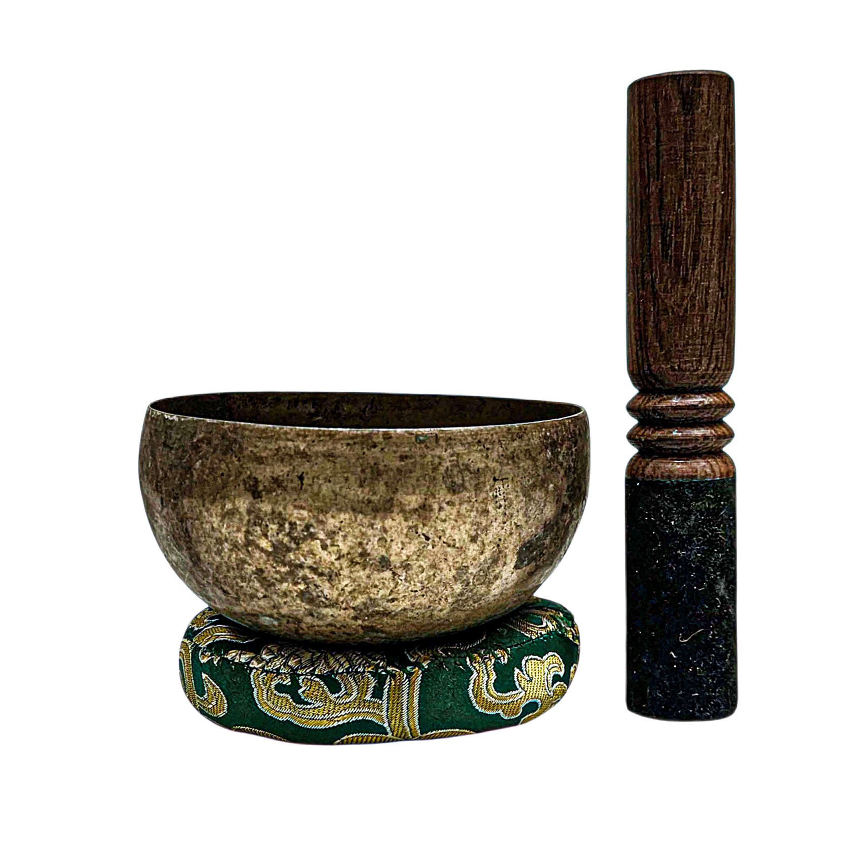 [rare Find], [kopre], Buddhist Hand Beaten Singing Bowl, Antique Finishing, [select Accessories]