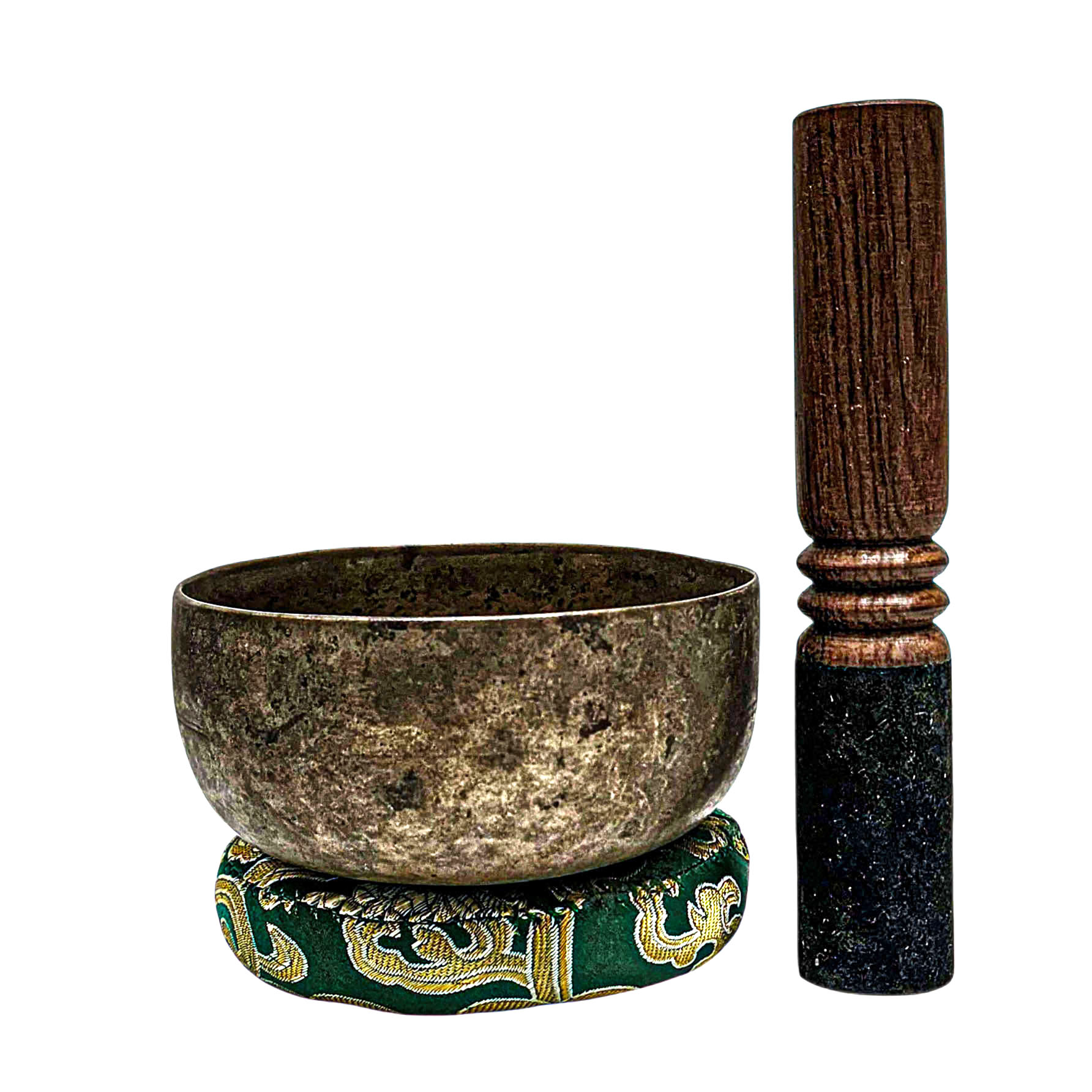[rare Find], [thadobati], Buddhist Hand Beaten Singing Bowl, Antique Finishing, [select Accessories]