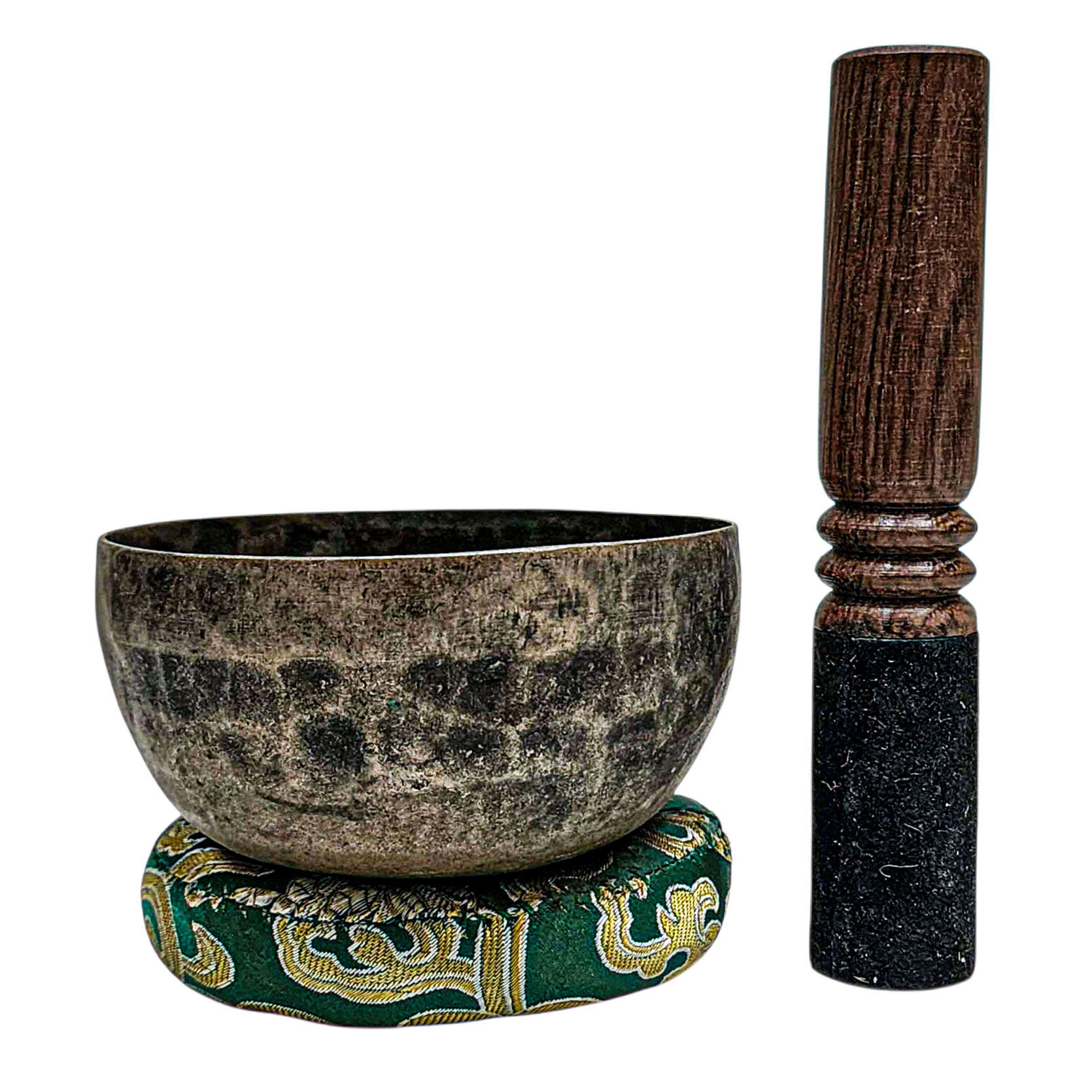 [rare Find], [kopre], Buddhist Hand Beaten Singing Bowl, Antique Finishing, [select Accessories]