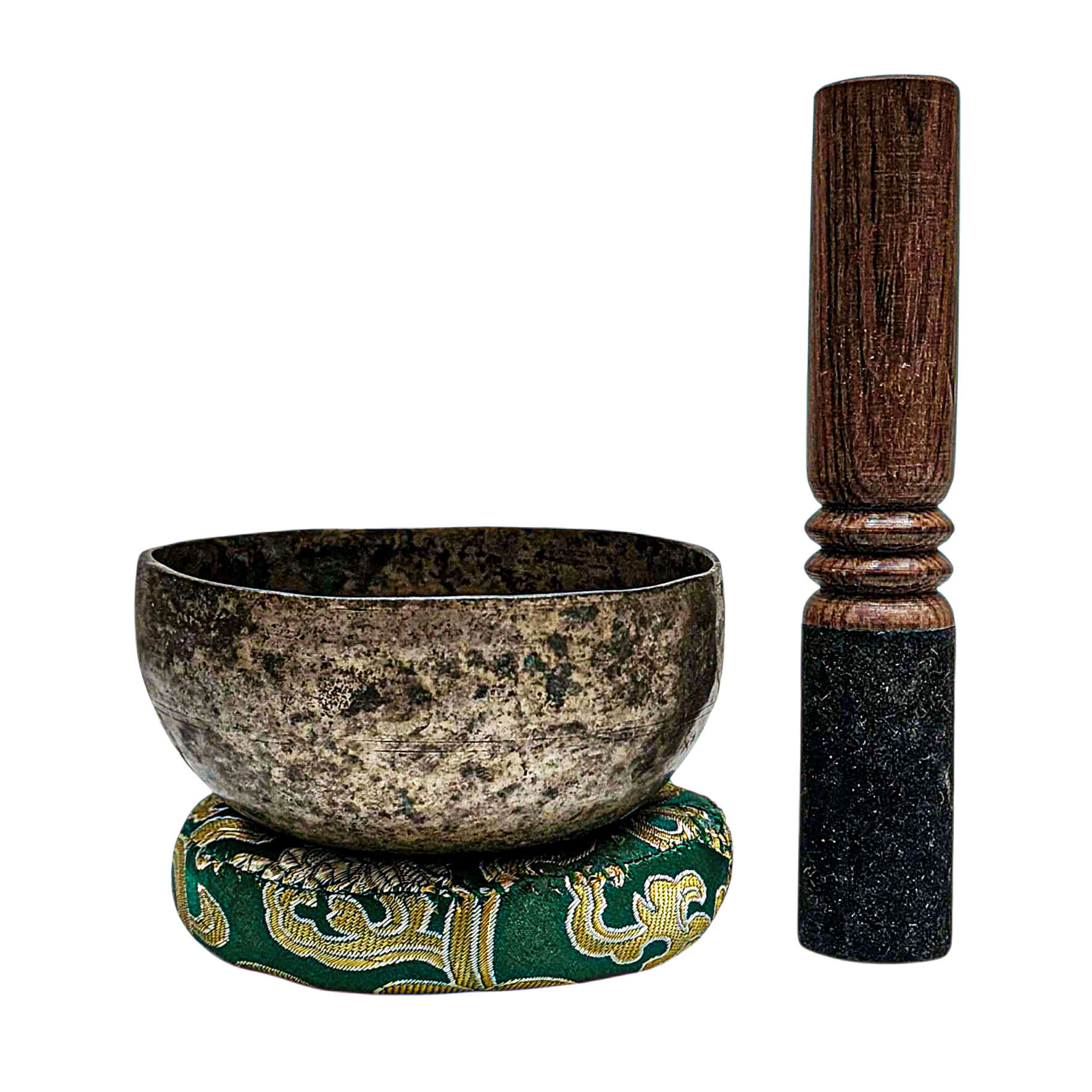 [rare Find], [kopre], Buddhist Hand Beaten Singing Bowl, Antique Finishing, [select Accessories]