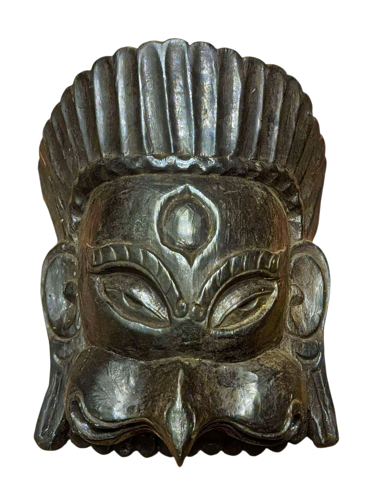 Handmade Wooden Mask Of [garuda], Wall Hanging, [painted], Poplar Wood