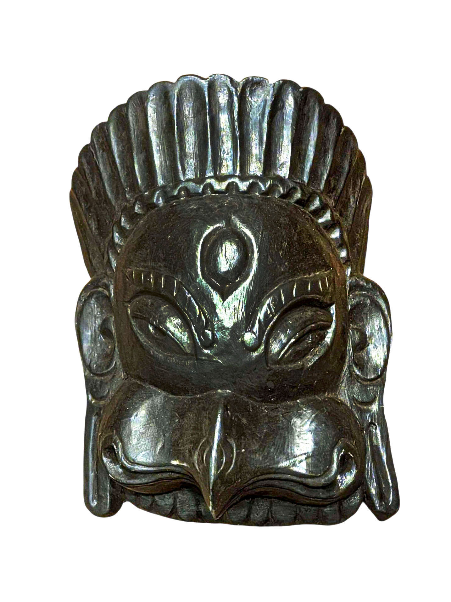 Handmade Wooden Mask Of [garuda], Wall Hanging, [painted], Poplar Wood