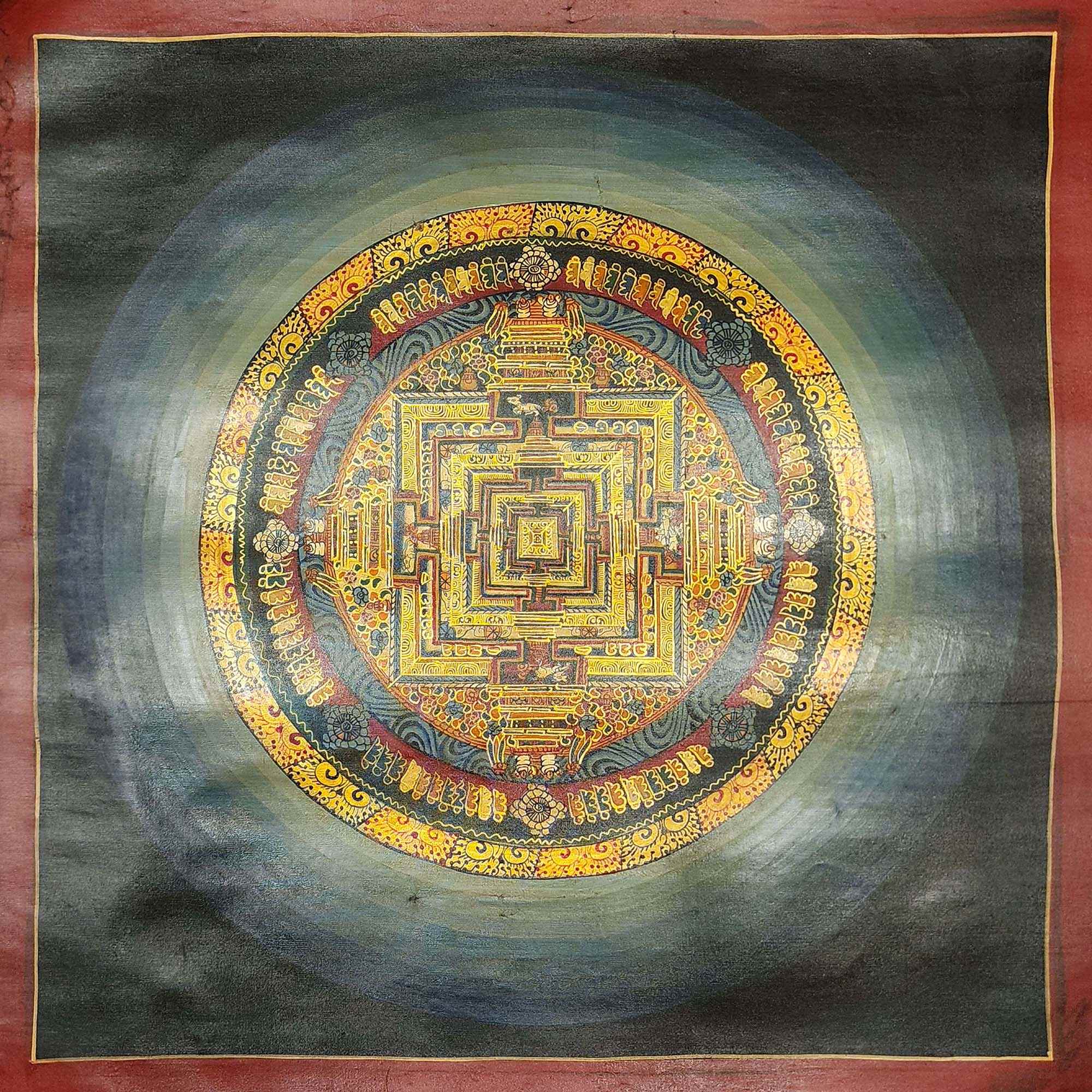 [kalachakra Mandala], Buddhist Traditional Painting, [hand Painted]