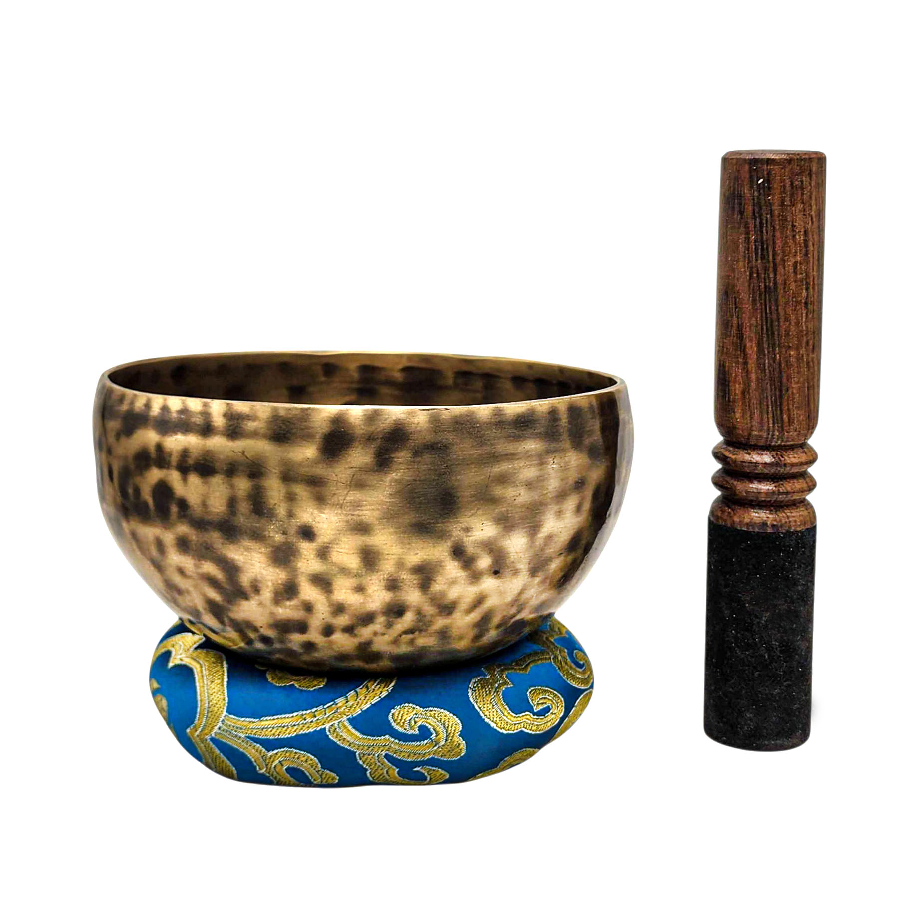 Jambati Singing Bowl, [tiger Antique], Buddhist Hand Beaten, Antique Finishing, [select Accessories], [select Accessories]