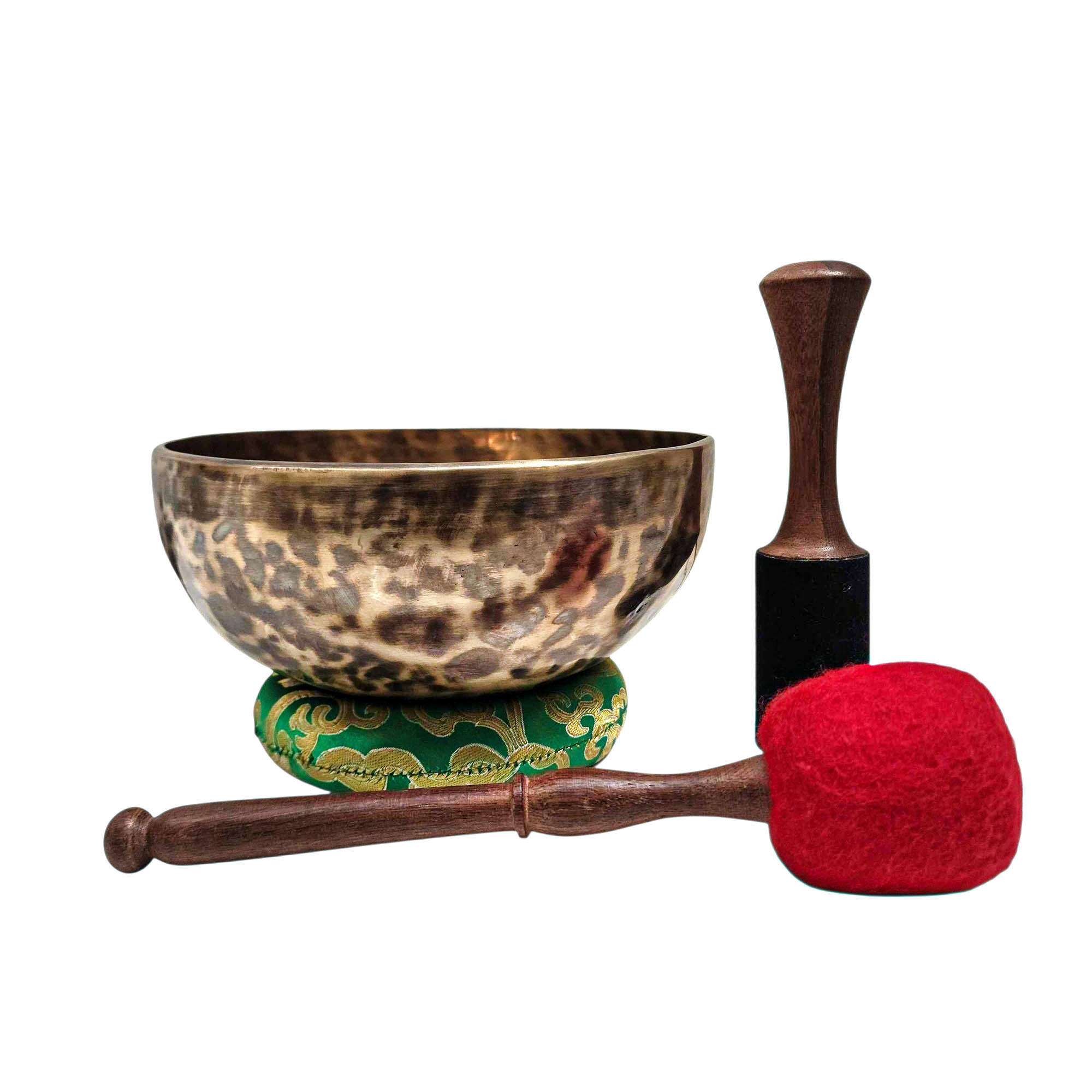 Jambati Singing Bowl, [tiger Antique], Buddhist Hand Beaten, Antique Finishing, [select Accessories], [select Accessories]