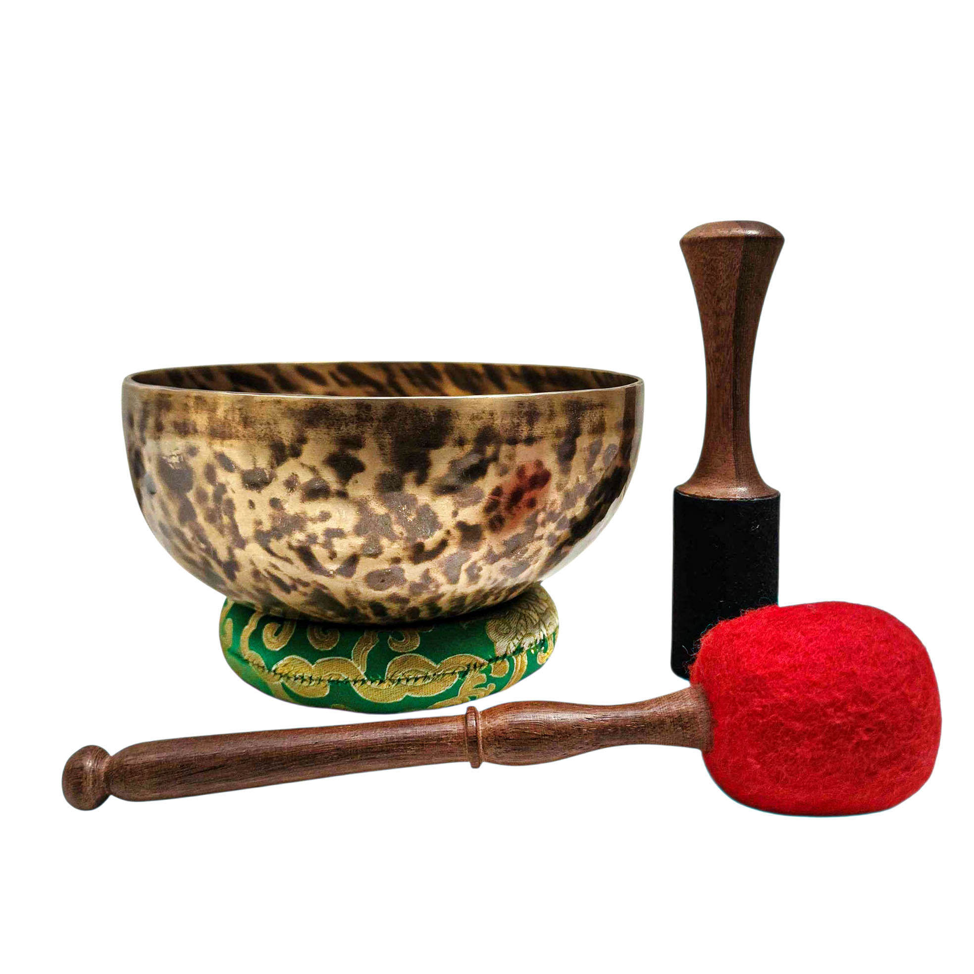 Jambati Singing Bowl, [tiger Antique], Buddhist Hand Beaten, Antique Finishing, [select Accessories], [select Accessories]