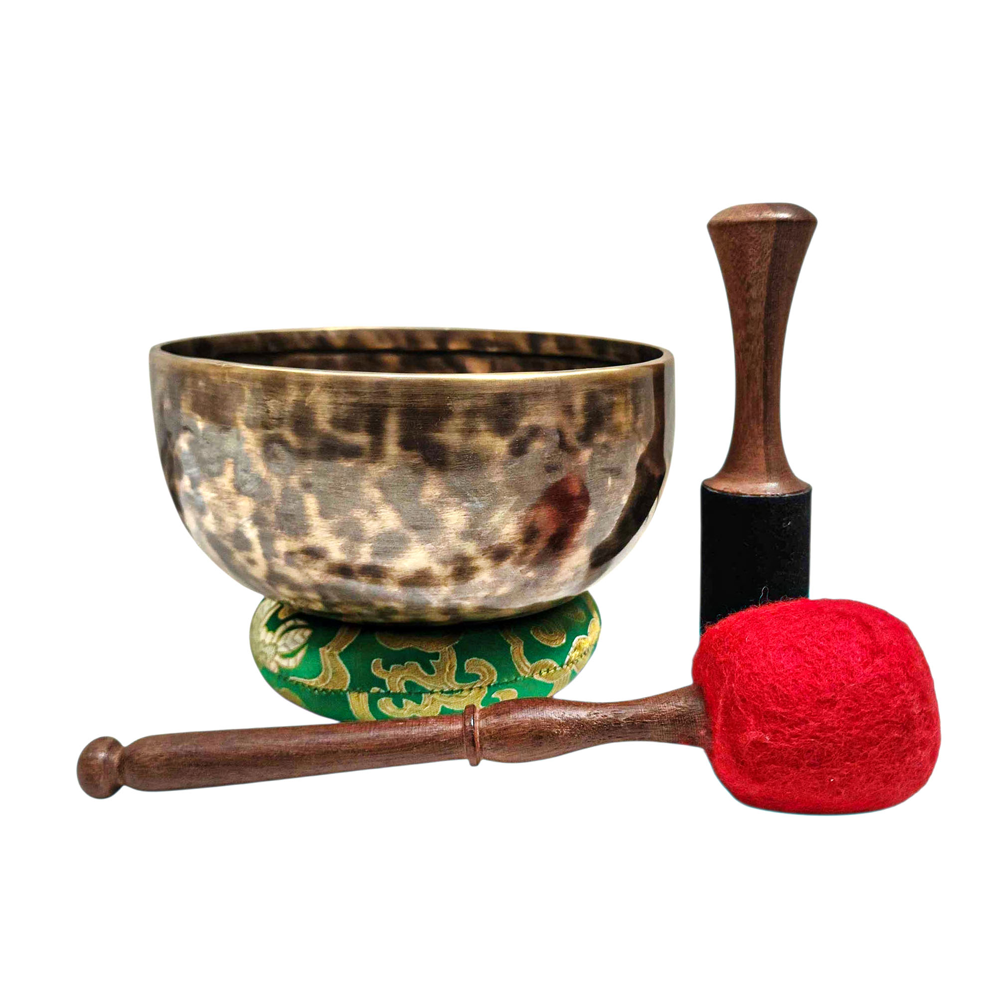 Jambati Singing Bowl, [tiger Antique], Buddhist Hand Beaten, Antique Finishing, [select Accessories], [select Accessories]