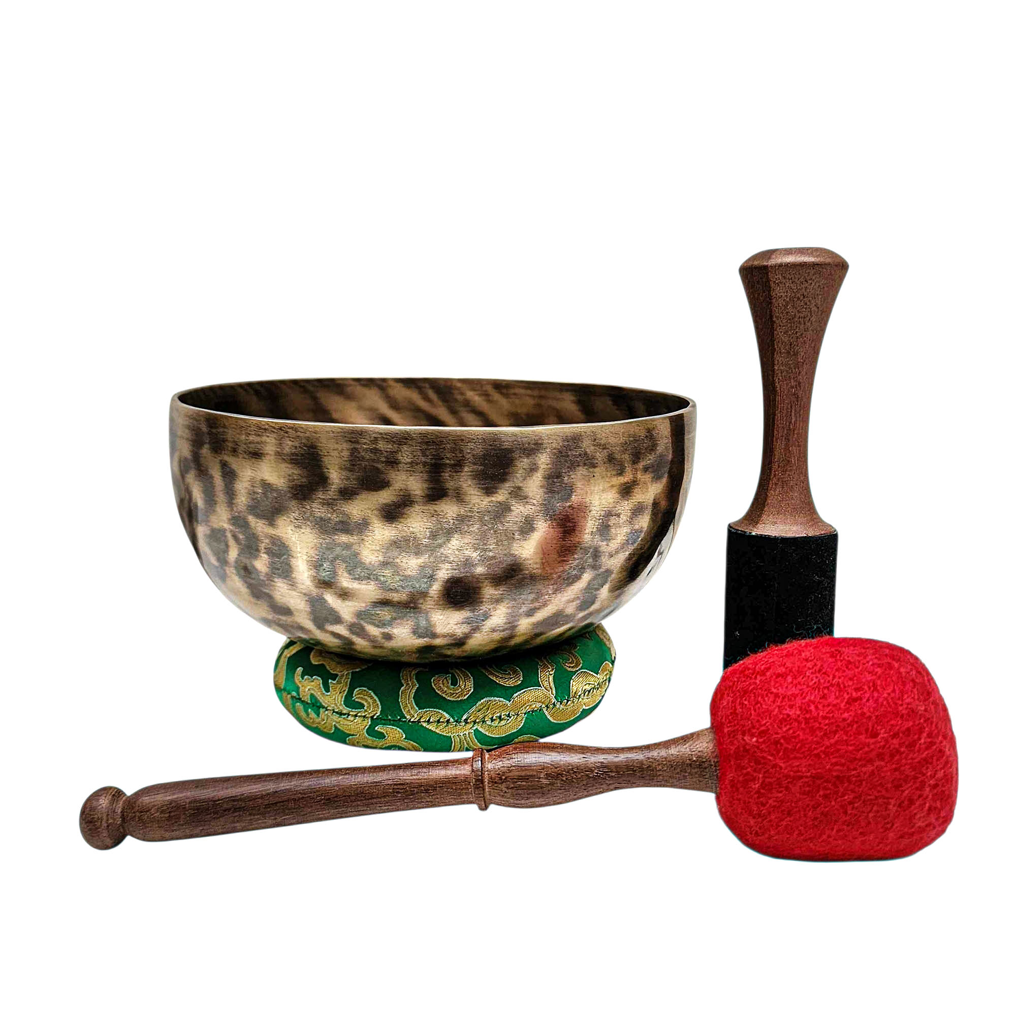 Jambati Singing Bowl, [tiger Antique], Buddhist Hand Beaten, Antique Finishing, [select Accessories], [select Accessories]