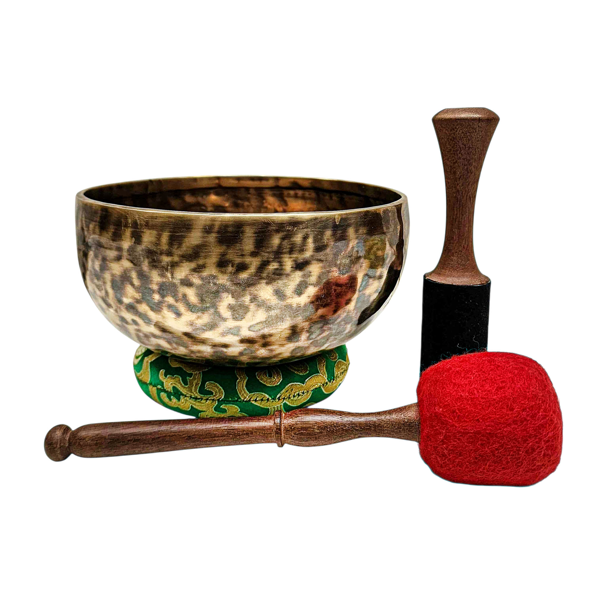 Jambati Singing Bowl, [tiger Antique], Buddhist Hand Beaten, Antique Finishing, [select Accessories], [select Accessories]