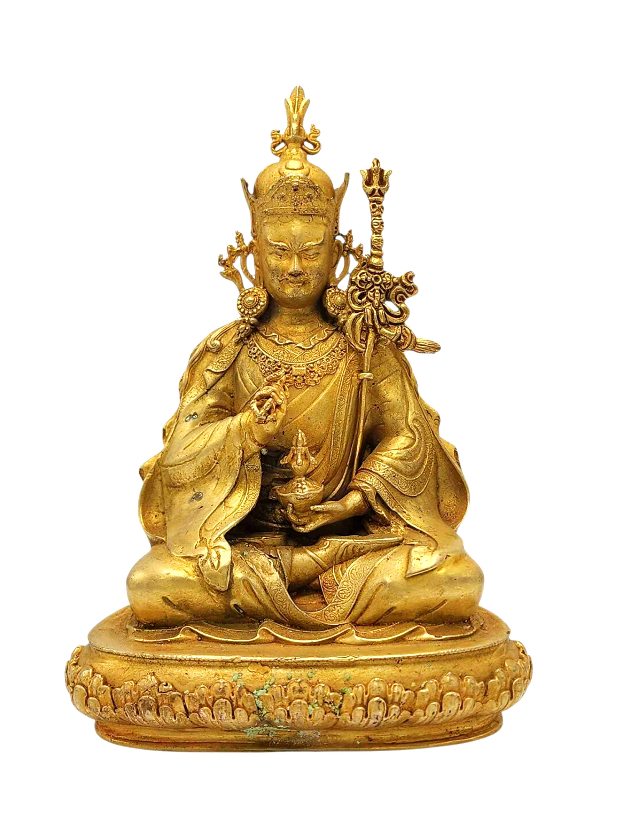 [padmasambhava], Buddhist Miniature Statue, [full Gold Plated]