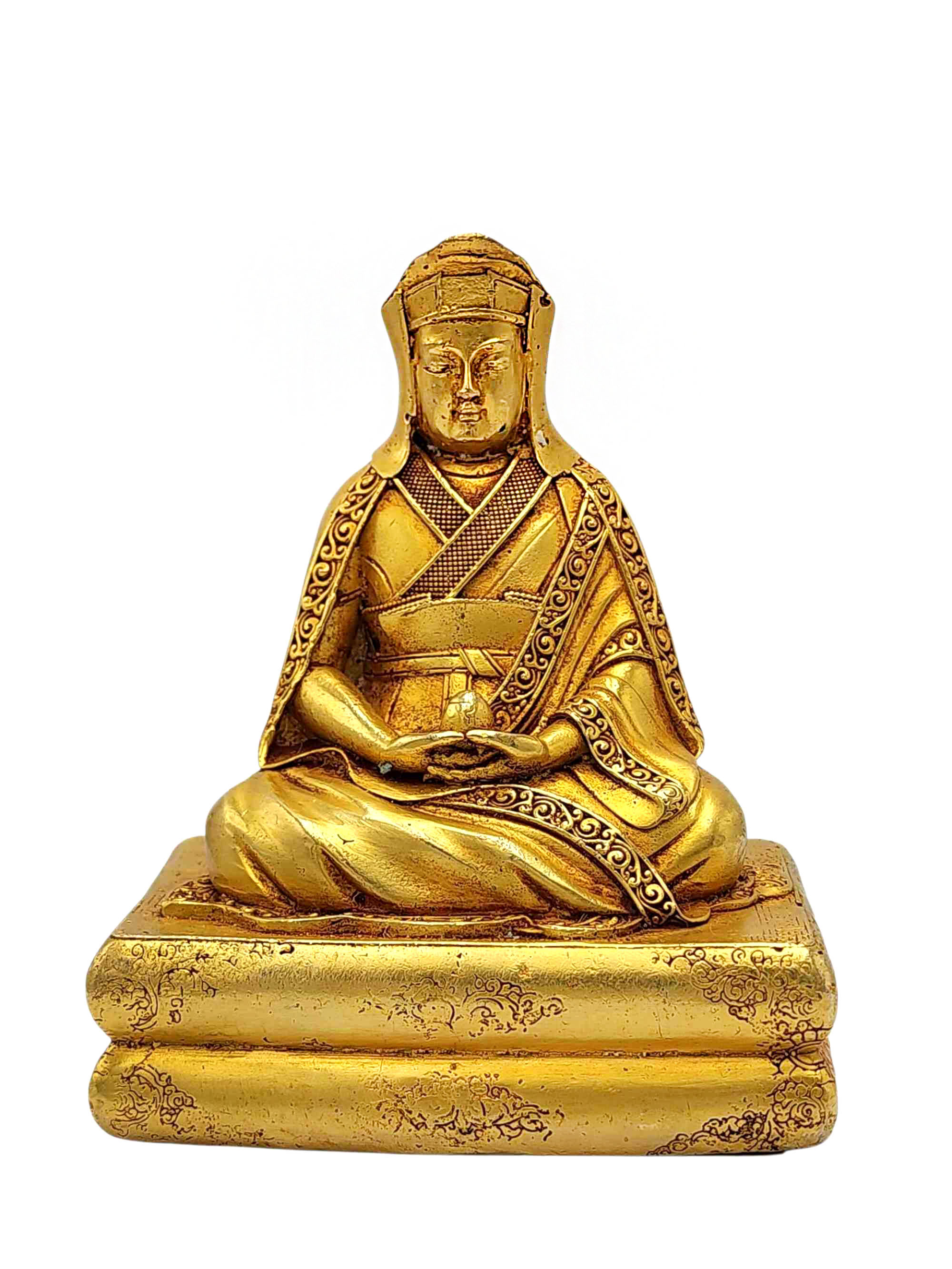 [gampopa], Buddhist Miniature Statue, [full Gold Plated]
