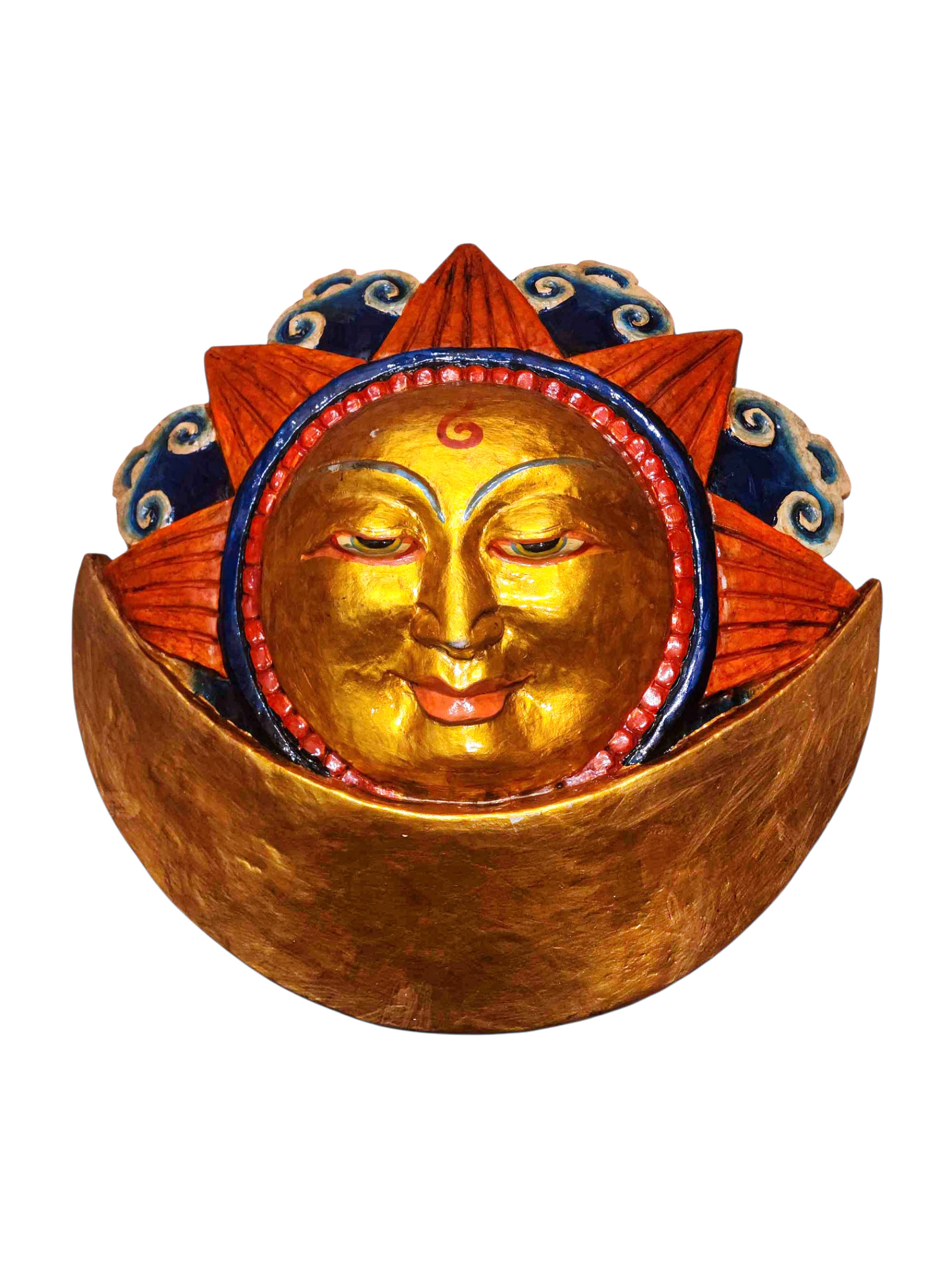 [sun And Moon] Design For Decorative Wall Hangings, [painted], Poplar Wood