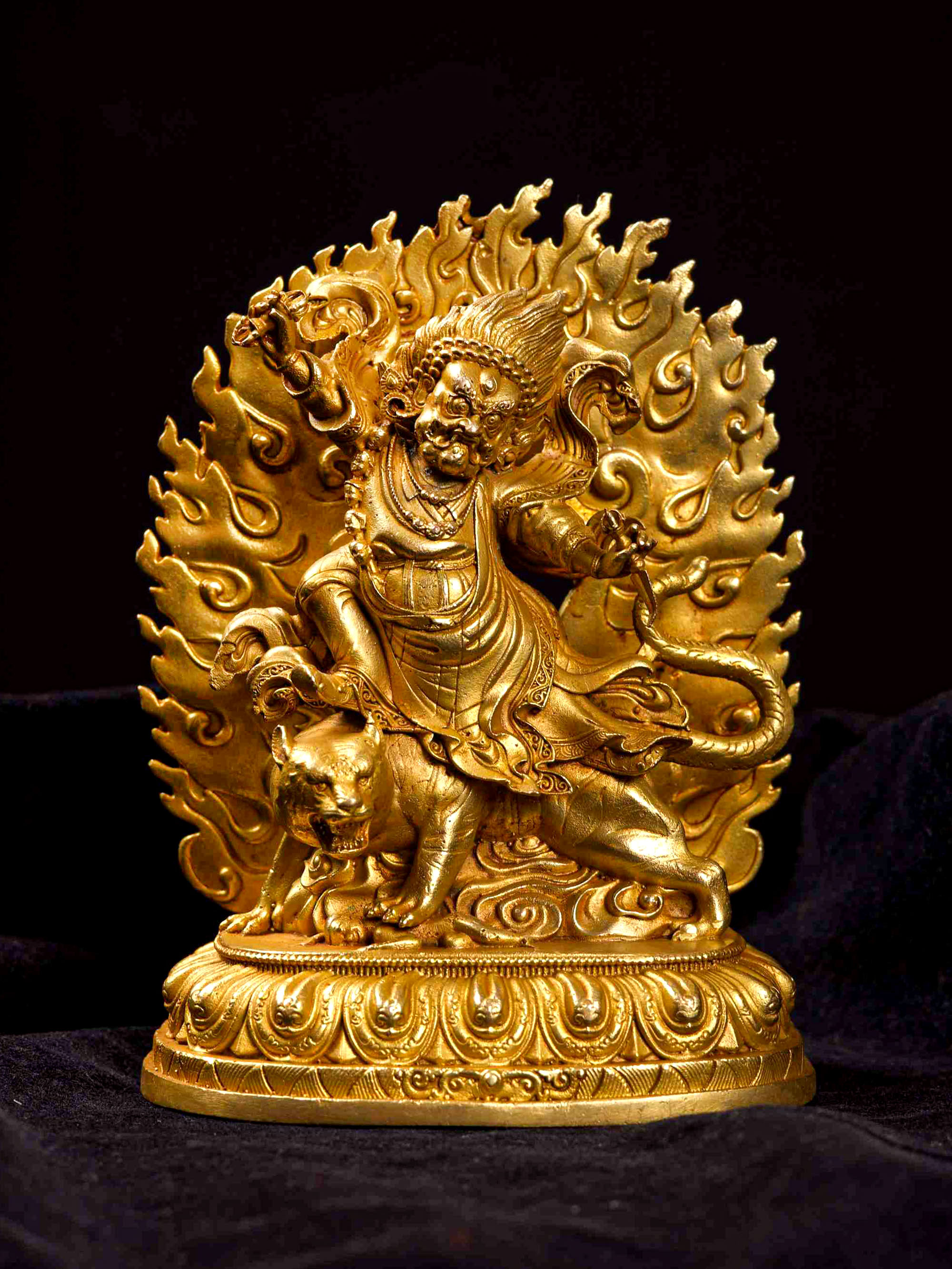 [dorje Drolo], Buddhist Miniature Statue, [full Gold Plated]