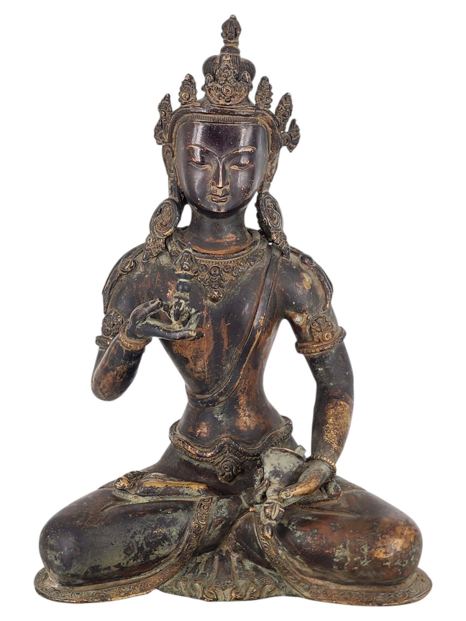Vajrasattva Statue Handmade, Antique Finish