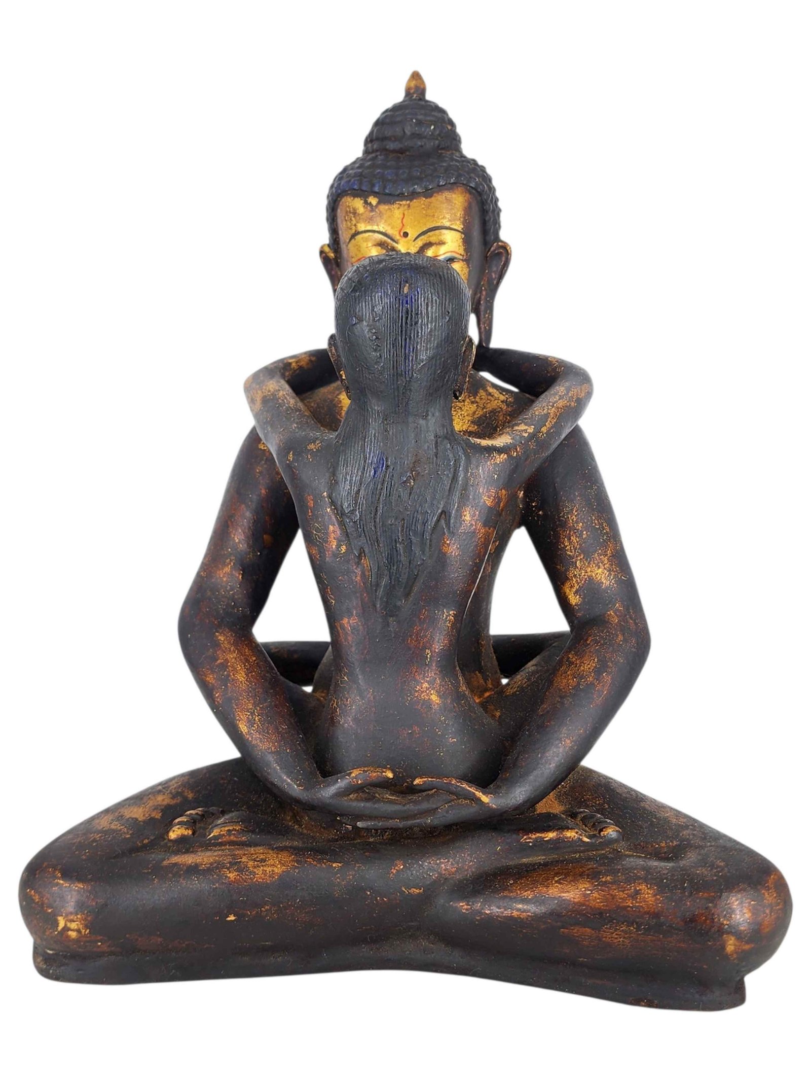 Samantabhadra Adi Buddha Yab Yum Statue Copper With Antique Finishing