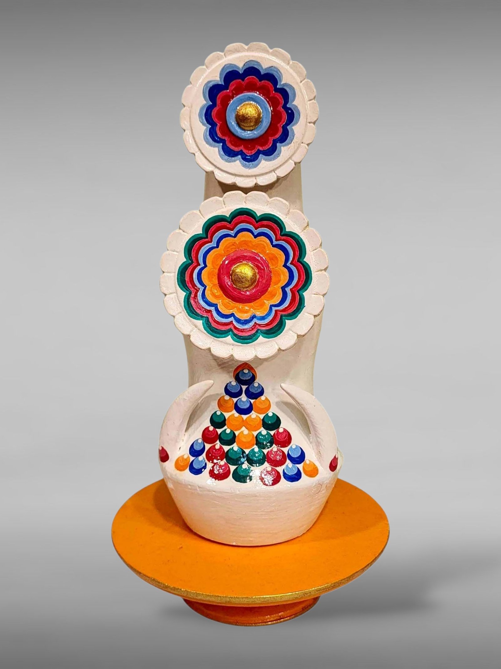 [hq], Handmade Tibetan [peaceful Food Torma], Hand Painted Ritual Item, [custom Order]