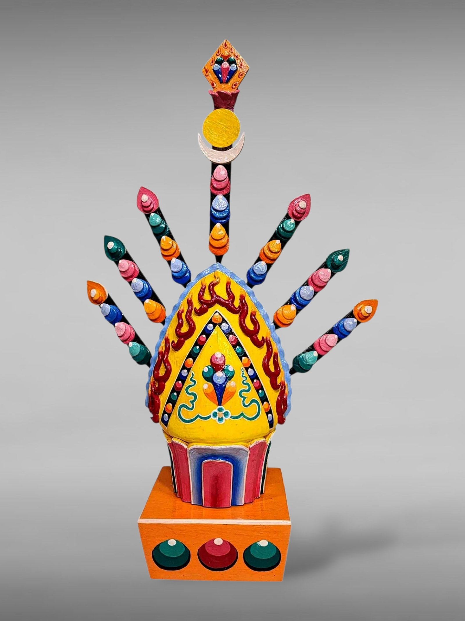 [hq], Handmade Tibetan [jambhala Torma], Hand Painted Ritual Offering, [custom Order]