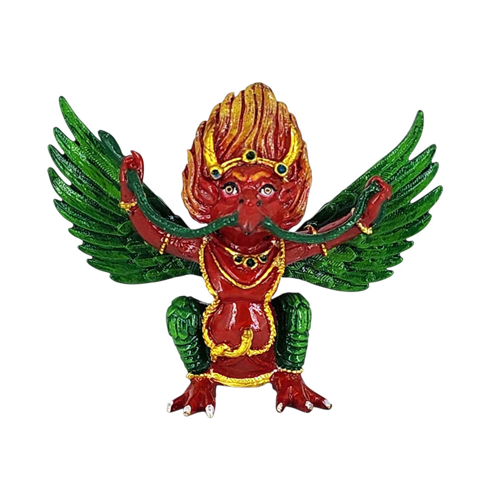 [zzzz] Buddhist Miniature Statue, [partly Gold Plated Finish], [thangka Color Finish]