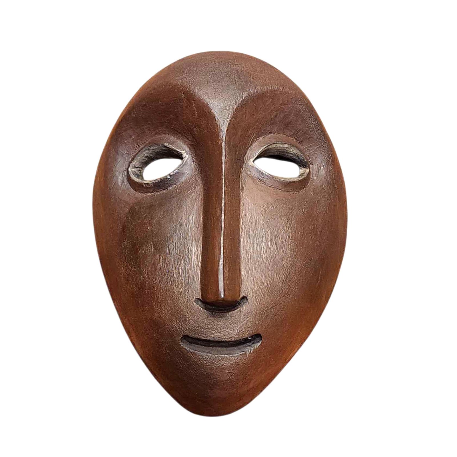 Handmade Wooden Mask, [tribal Mask], Tibetan Style With [traditional Color], [poplar Wood]