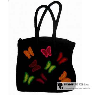Night Garden Design Felt Bag