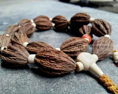 Unique Antique 18 Prayer Bead Seed Mala