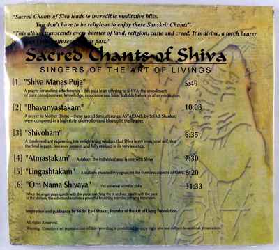 Sacred Chants Of Shiva - Mantra Audio Cd