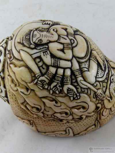 12 Garms Ganesh [hand Carved], Conch Shell