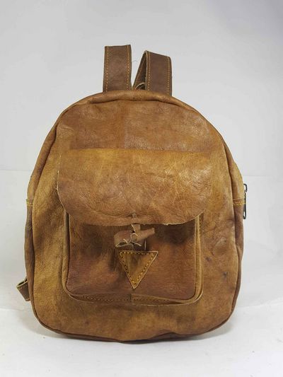 Leather Backpack Bag-15435
