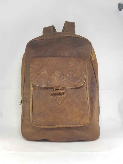 Leather Backpack Bag-15438