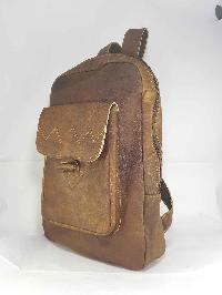 thumb1-Leather Backpack Bag-15438