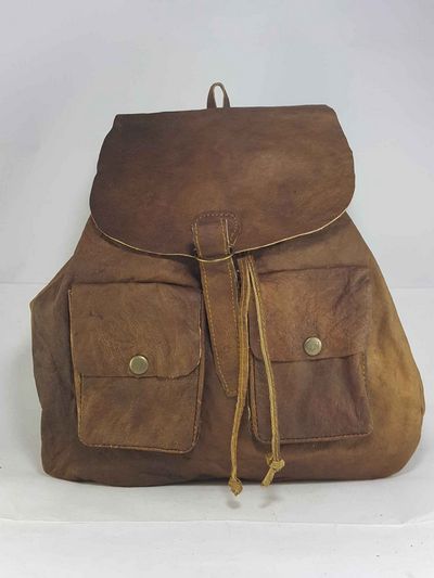 Leather Backpack Bag-15463