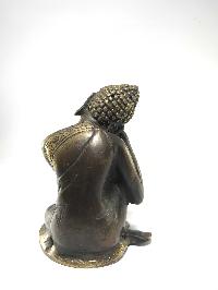 Statue Of Resting Buddha Antique Finishing