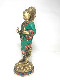 Statue Of Standing Dipankara Buddha With [stone Setting]