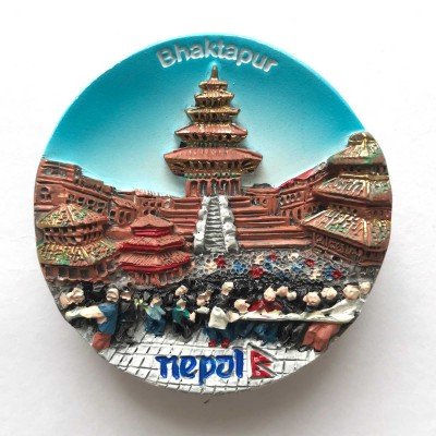 MUYU Magnete Frigorifero 3D Nepal – Souvenir Da Viaggio Fatto A Mano In Poliresina – Decorazione Casa 7x6 Cm
