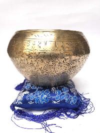 Gulpa Singing Bowl With Ashta Manga [fine Carving], [select Accessories]