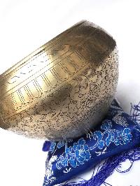 Gulpa Singing Bowl With Ashta Manga [fine Carving], [select Accessories]