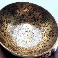 Fine Carving Singing Bowl [jambati], With [samantabhadra], [etching Carving], [select Accessories]