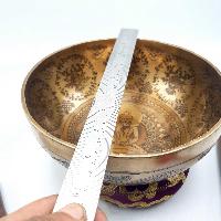 Fine Carving Singing Bowl [jambati], With [samantabhadra], [etching Carving], [select Accessories]