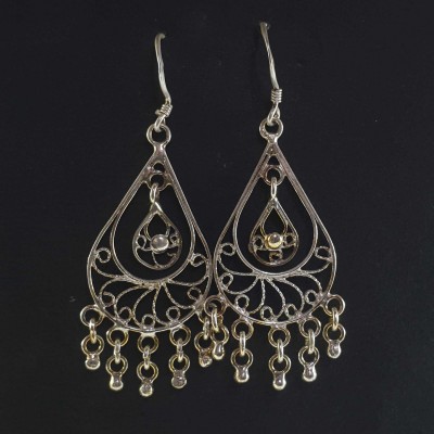 Silver Earring-19472