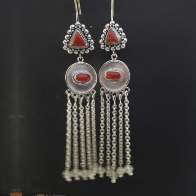 Silver Earring-19514