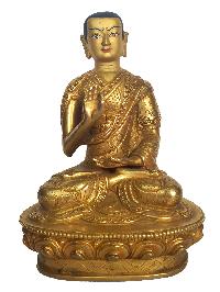 Tibetan Statue Of Je Tsongkhapa With His Disciple