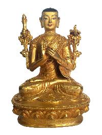 Tibetan Statue Of Je Tsongkhapa With His Disciple