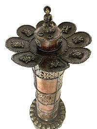 Hand Beaten Metal Incense Burner, With Incense Holder
