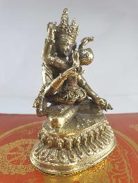 Buddhist Statue Of Vajrasattva With Consort [shakti], [glossy], [free Patina Finishing], [choice Of Material]