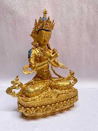 [master Quality], Buddhist Statue Of Vajradhara, [full Gold Plated, Face Painted]