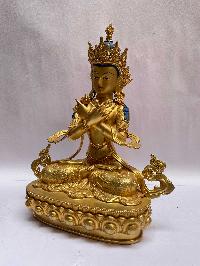 [master Quality], Buddhist Statue Of Vajradhara, [full Gold Plated, Face Painted]