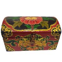 thumb1-Wooden Tibetan Box-24673
