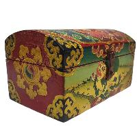 thumb2-Wooden Tibetan Box-24675