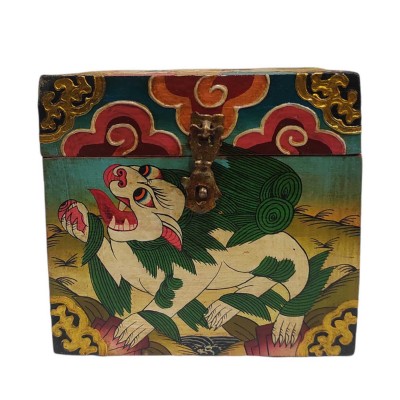 Wooden Tibetan Box-24680