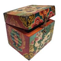thumb1-Wooden Tibetan Box-24680